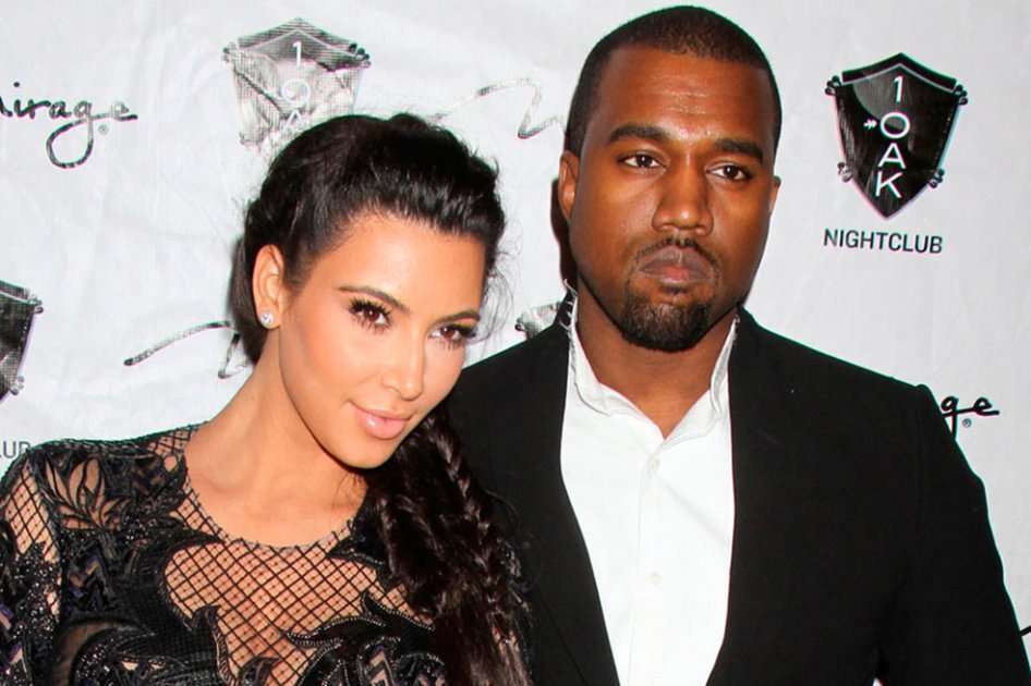 Kim Kardashian y Kanye West.