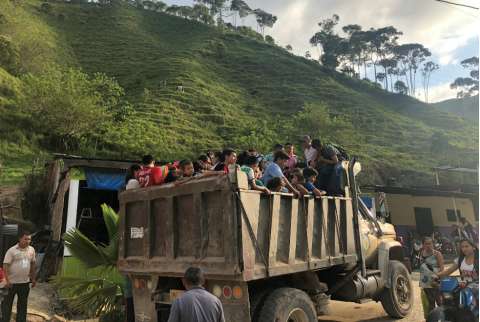 En una semana se han desplazado más de 1000 personas en Hacarí