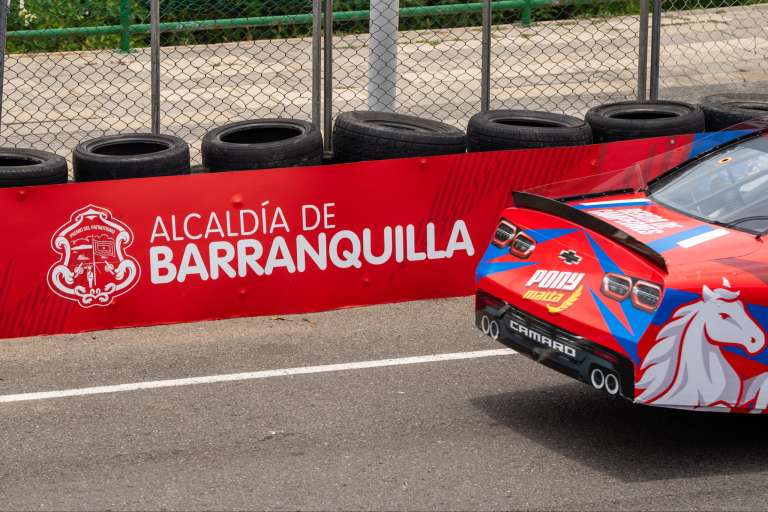 Uno de los tramos del Circuito Pony Malta por el Gran Malecón de Barranquilla.