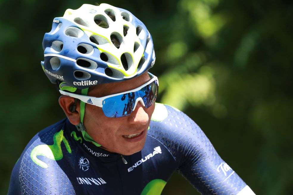El colombiano Nairo Quintana es séptimo en la clasificación general./ AFP