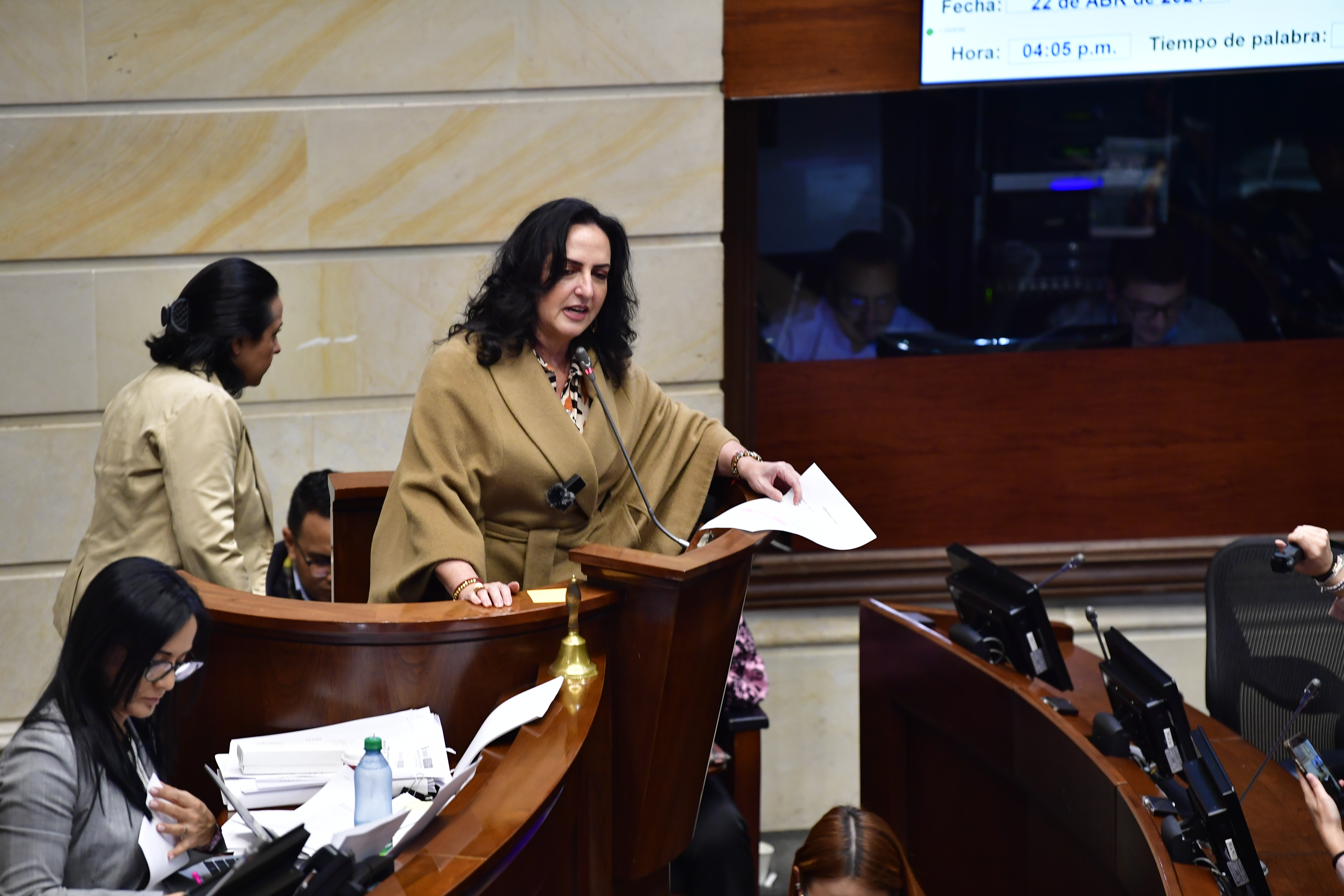 Durante el debate de la reforma pensional en el senado