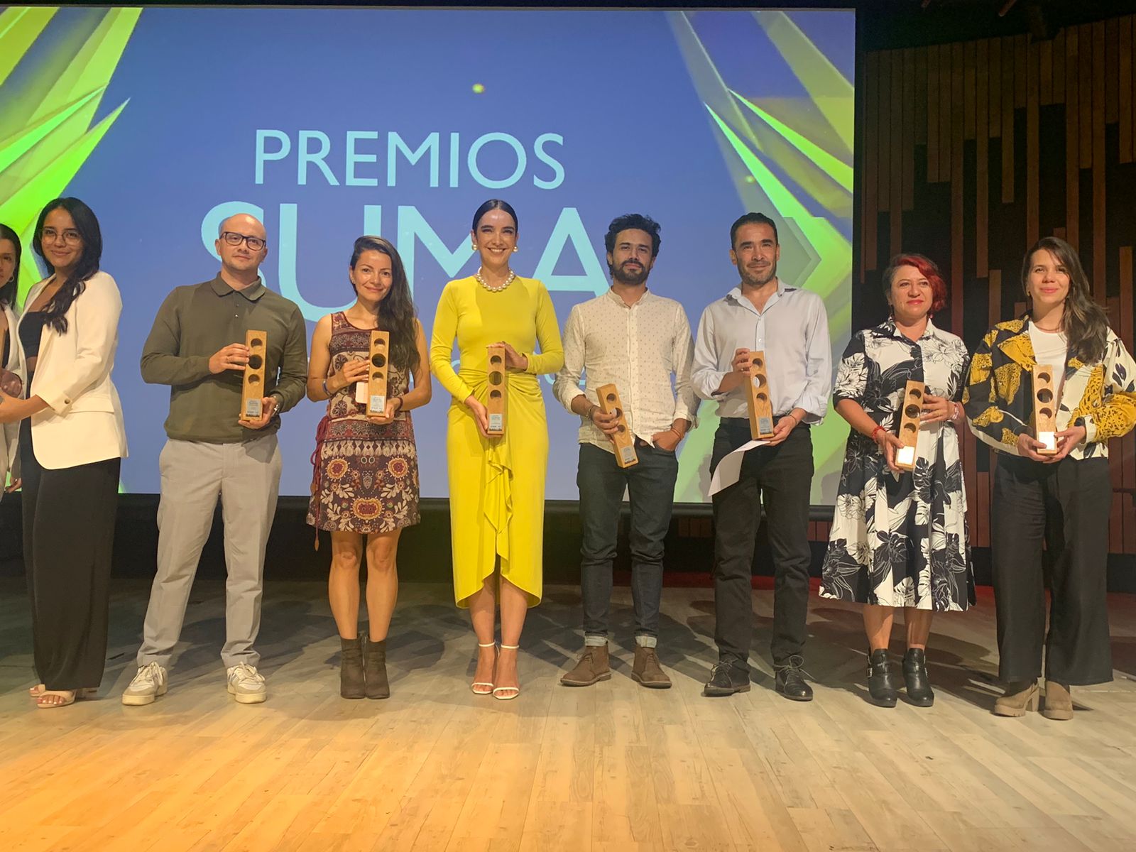 Galardonados en la primera edición de los premios de periodismo Suma 2023.