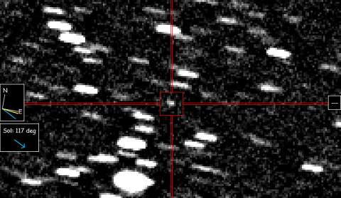 La nueva imagen del cometa interestelar 3I/ATLAS, esta vez visto desde Marte