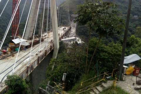 Las pruebas claves para la investigación del puente Chirajara llegarán en septiembre