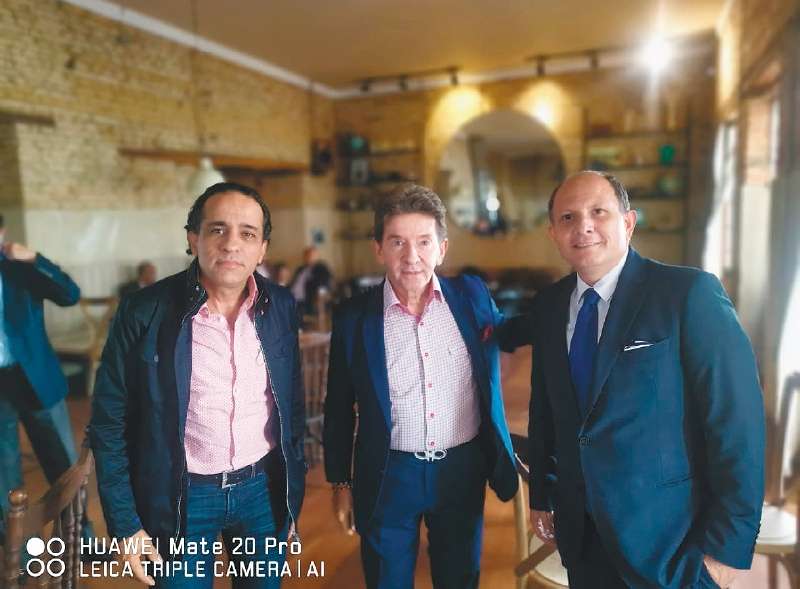 El senador Alexánder López, el exgobernador de Antioquia Luis Pérez Gutiérrez y el exrepresentante a la Cámara Heriberto Escobar.