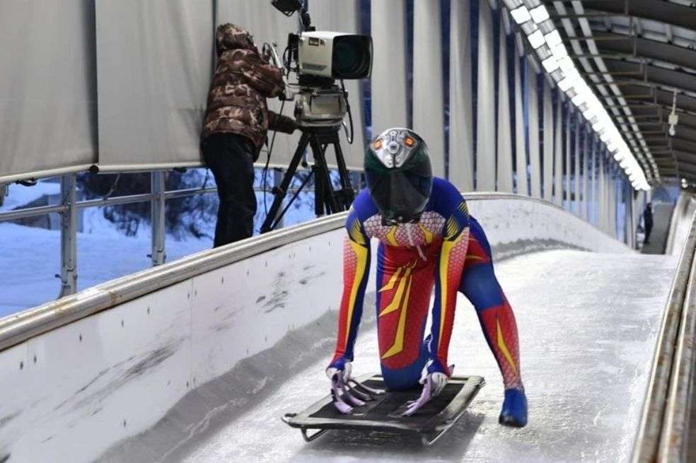 Laura Vargas, pionera del Skeleton en Colombia.