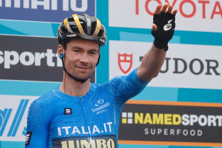 Primoz Roglic obtuvo su tercera victoria consecutiva en la Tirreno-Adriático