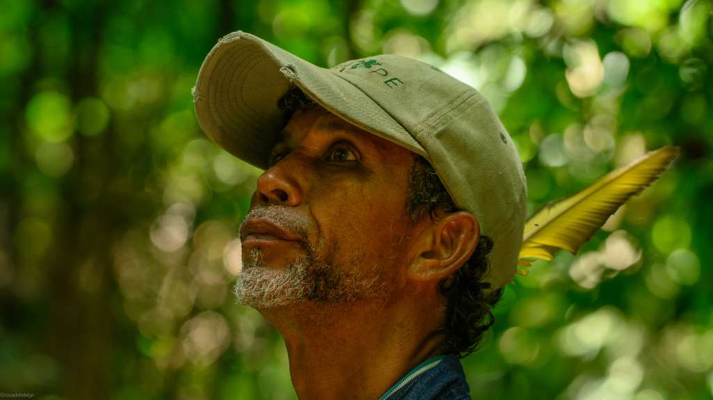 Julio César Marín Cruz, guardabosque de la Reserva El Silencio.