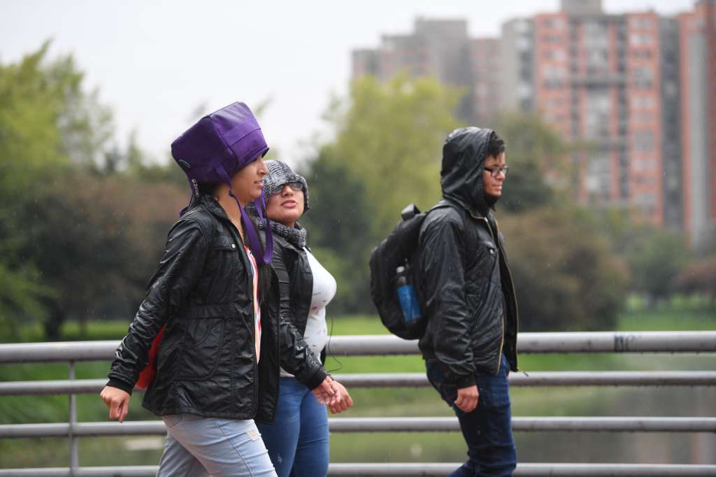 Lloviznas e inundaciones en la ciudad de Bogotá