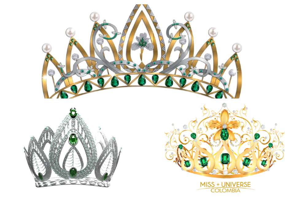 Propuestas de coronas para Miss Universe Colombia.