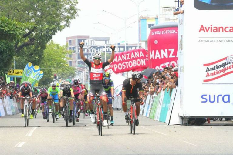 Nelson Soto ganó la tercera etapa de la Vuelta a Colombia