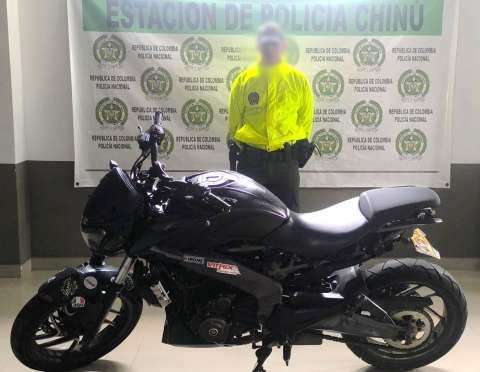 ¿Le robaron la moto en Bogotá? apareció una en Chinú (Córdoba)