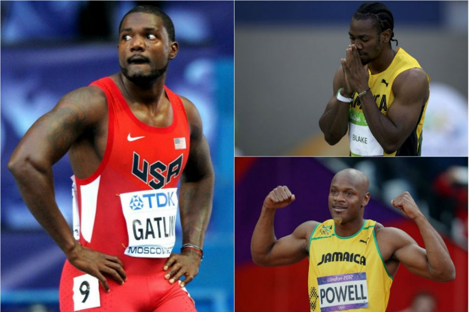 Asafa Powell, Yohan Blake y Justin Gatlin hacen parte de la lista de atletas que han dado positivo por dopaje. Foto: AFP