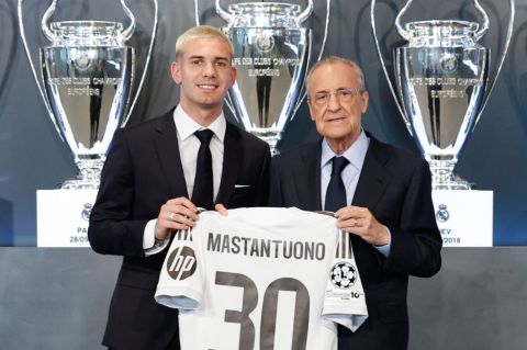 Real Madrid presentó a su nueva joya: Franco Mastantuono