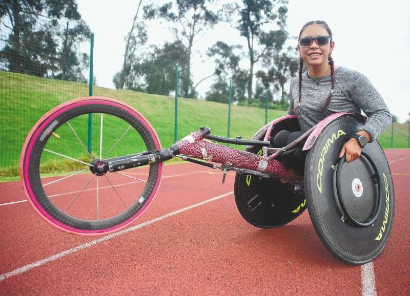 Valentina Palacio es una paratleta de alto rendimiento que se desempeña en modalidad de silla adaptada.
