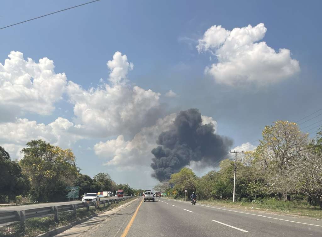 Incendio en bodega de Postobón en Malambo
