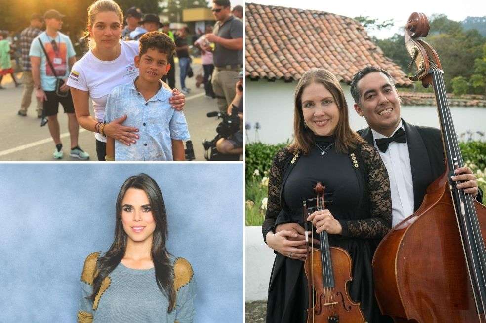 Lala Lovera (arriba a la izquierda), Andreina Solórzano (abajo a la izquierda) Álvaro Carrillo (derecha). / Cortesía y David Mauricio Schwarz