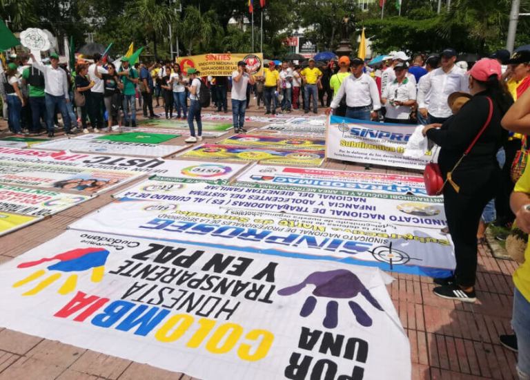 Este es el panorama de las marchas en algunas ciudades del país