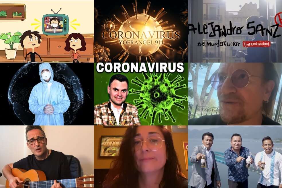 Algunas canciones sobre el coronavirus.  / Tomadas de YouTube