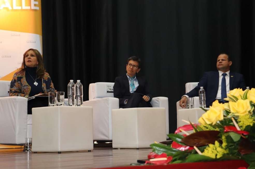 El #DebateUniSalle fue organizado por universidades.  / Tomado del Twitter de Claudia López