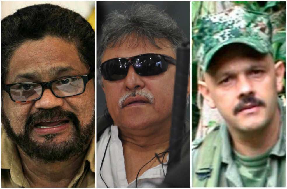 "Iván Márquez", "El Paisa", y "Jesús Santrich", son tres de los exguerrilleros que han abandonado los ETCR. Sin embargo, son más de 13.000 que dejaron las armas y que buscan volver a la vida civil. / De izquierda a derecha: EFE, archivo El Espectador.