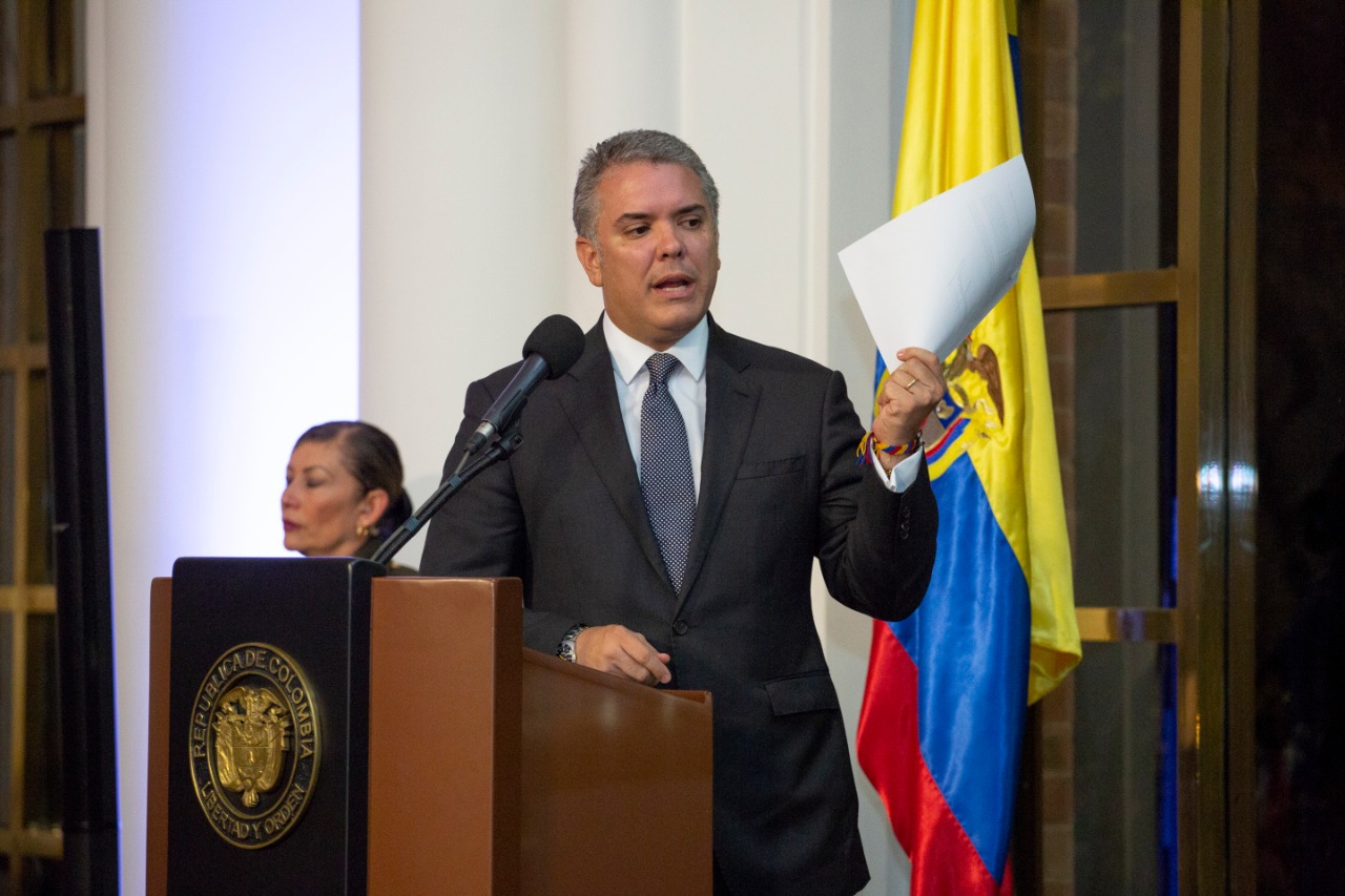 Duque adelantó su viaje a Chile para el foro de Prosur con el fin de sostener una reunión bilateral oficial con su homólogo Sebastián Piñera. / SIG