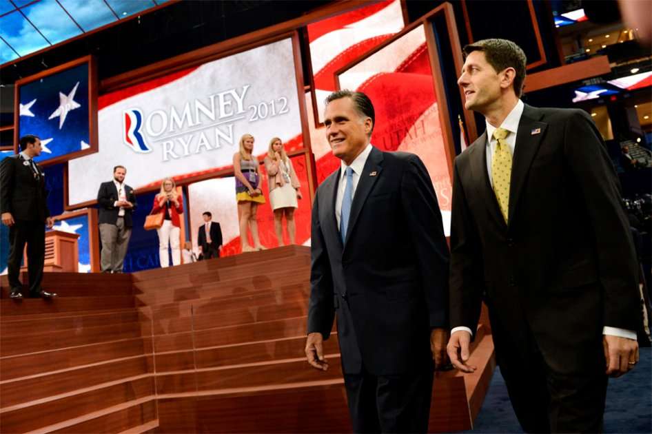 Mitt Romney junto a Paul Ryan su fórmula vicepresidencial – AFP