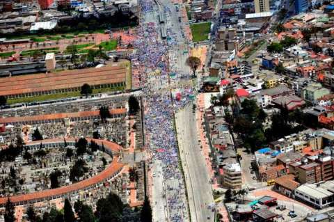 Alcaldía de Bogotá desconoce cuánto costó la marcha por la paz
