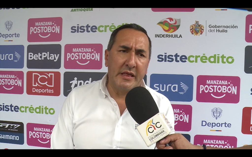 Presidente de la Federación Colombiana de Ciclismo, Rubén Darío Galeano Berdugo.