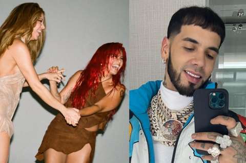 Anuel le copió frase a Shakira y le llueven críticas: “payaso y maleducado”