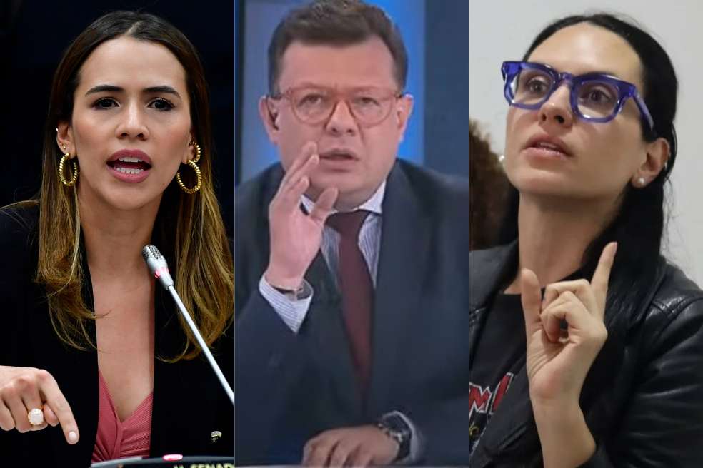 Las representantes María Fernanda Carrascal (izq.) y María del Mar Pizarro (der.) exigieron la salida de Hollman Morris de la gerencia de RTCV.