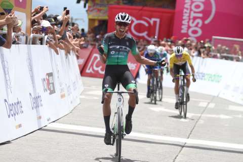 Vuelta a Colombia: Adrián Bustamante repitió victoria y se llevó la séptima etapa