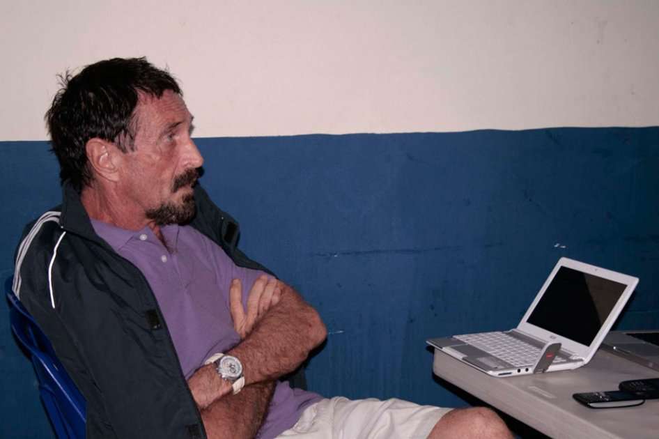 John McAfee, creador del antivirus informático que lleva su nombre. Foto: AFP