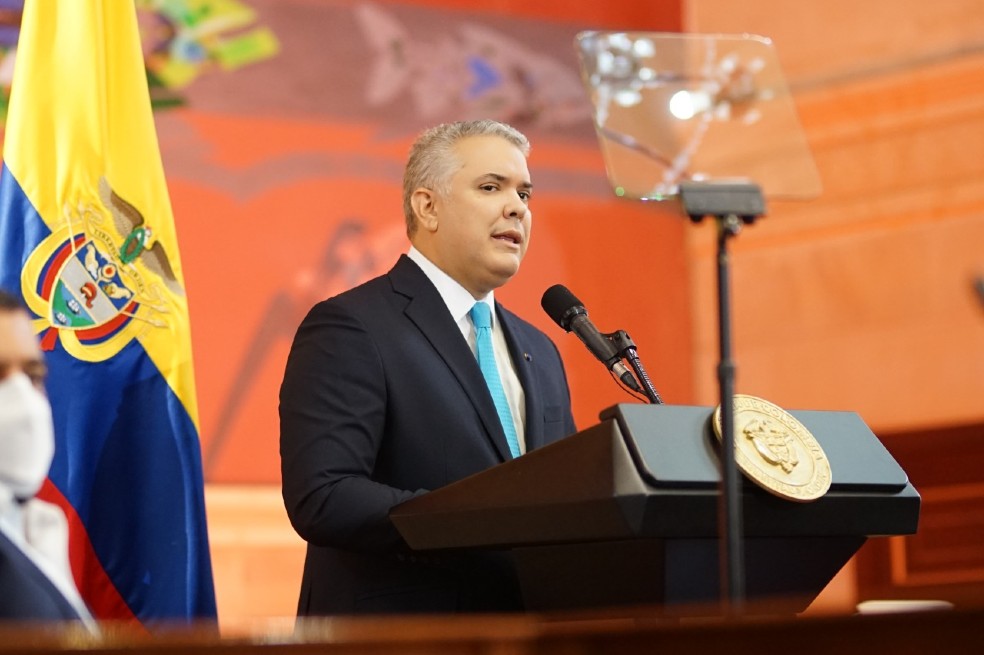 Duque en la instalación del Congreso