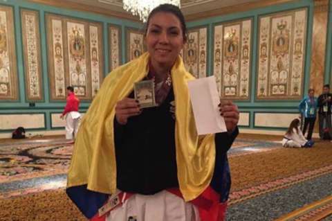 La colombiana Stella Urango ganó bronce en el Panamericano de Karate