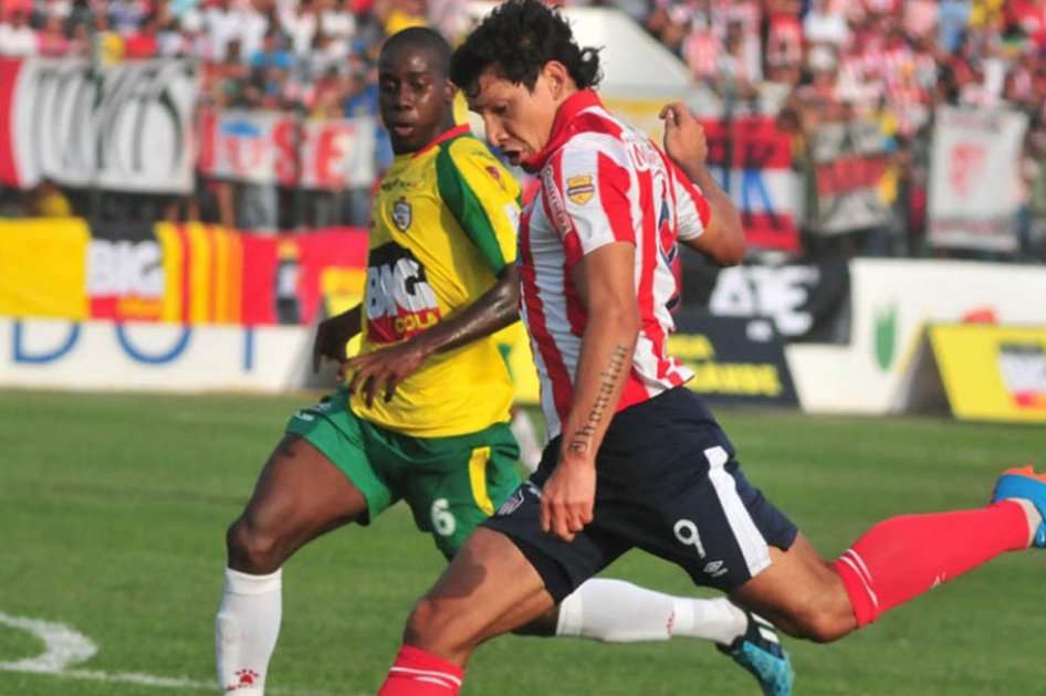 Roberto Ovelar, delantero paraguayo del Atlético Júnior. Foto: Atlético Júnior