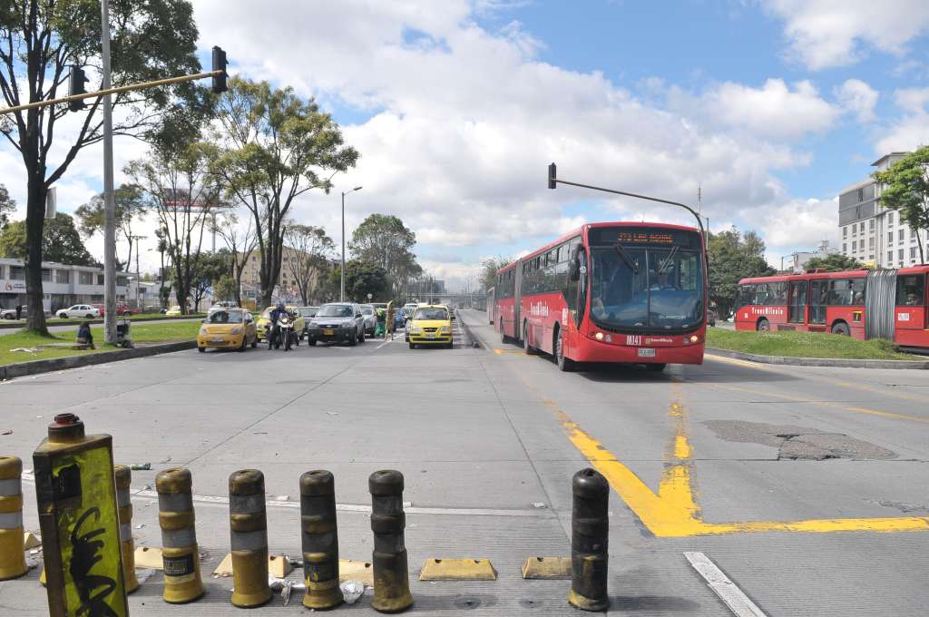 Vías de Bogotá, a la altura de la Autopista norte con Calle 82.