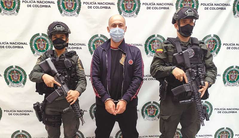 Jhon Freddy Zapata Garzón, alias Messi, durante su captura. Hoy está extraditado en Estados Unidos.