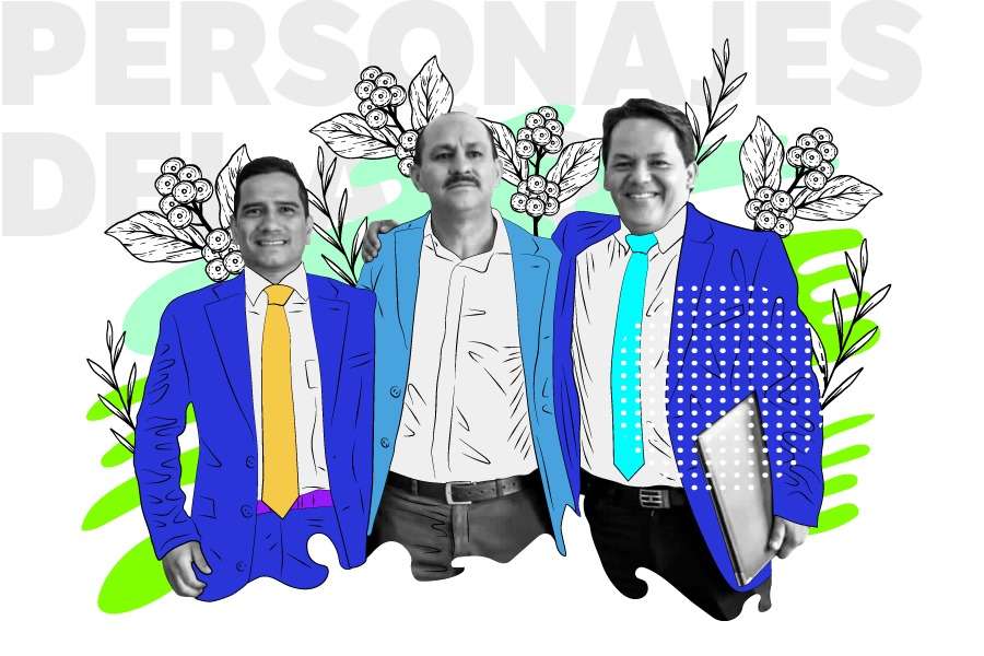 Ramón Majé Floriano, Elmer Noriel Ordóñez espinosa y Jorge Andrés Lizcano Vargas, profesores de la Institución Educativa Municipal Montessori y coordinadores del proyecto Cafelab.