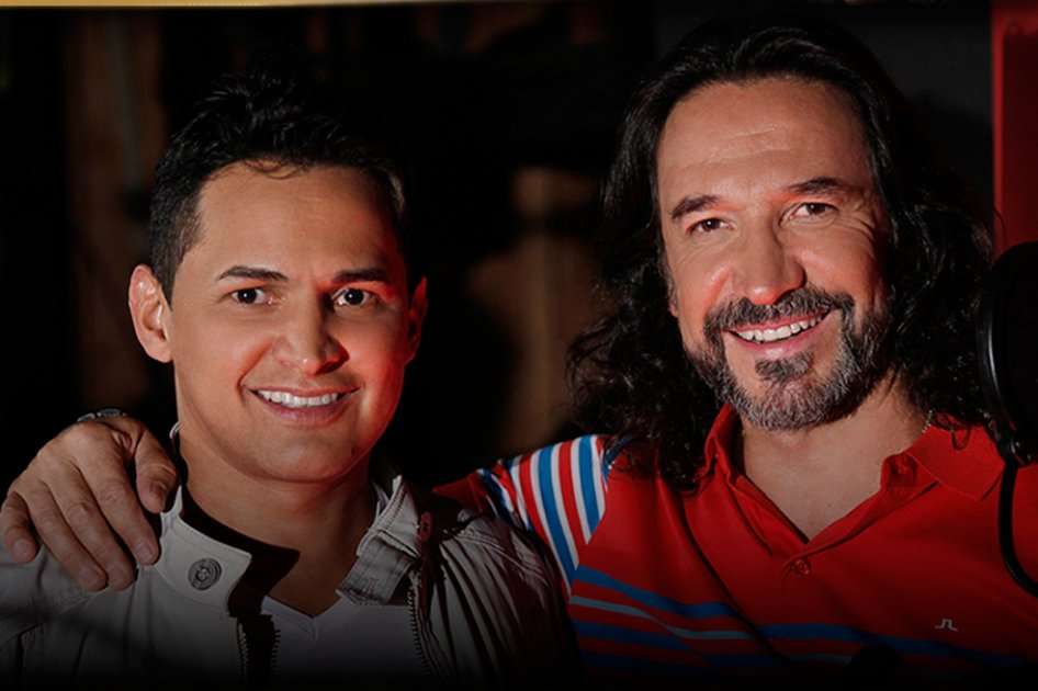 Jorge Celedón y Marco Antonio Solís.