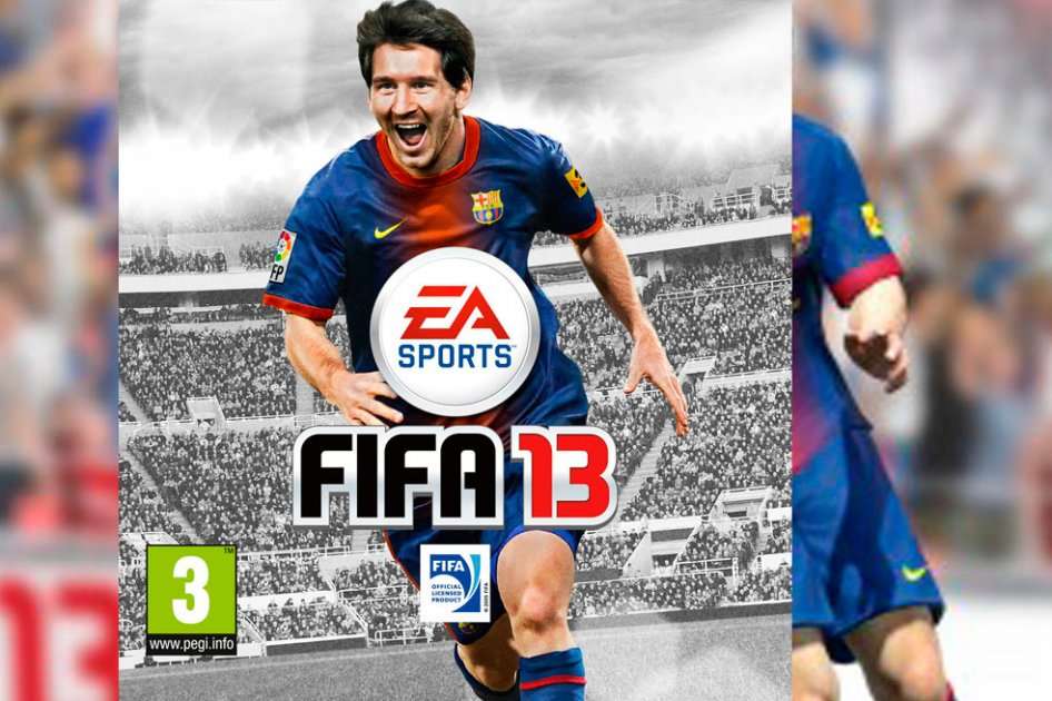 Lionel Messi en la portada oficial del videojuego. 
