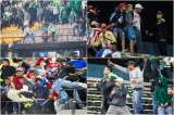 Vea las impactantes imágenes de la pelea entre hinchas de Nacional y Junior