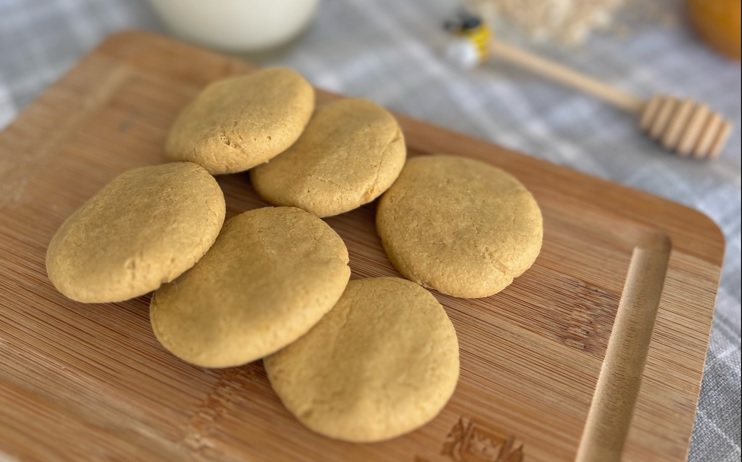 Galletas de avena y miel