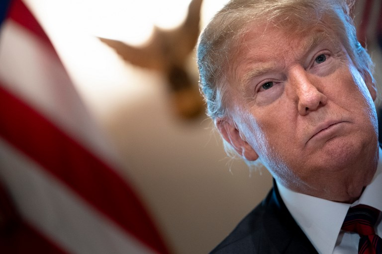 Donald Trump, presidente de Estados Unidos, no va a ceder: dice que el muro en la frontera es cuestión de vida o muerte. / AFP