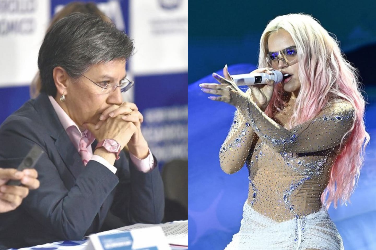 Durante el concierto de Karol G en Bogotá del 2022, la alcaldesa se dio cuenta de que había ignorado un mensaje de la artista y su hermana.