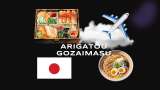 Este es el menú en vuelo japonés