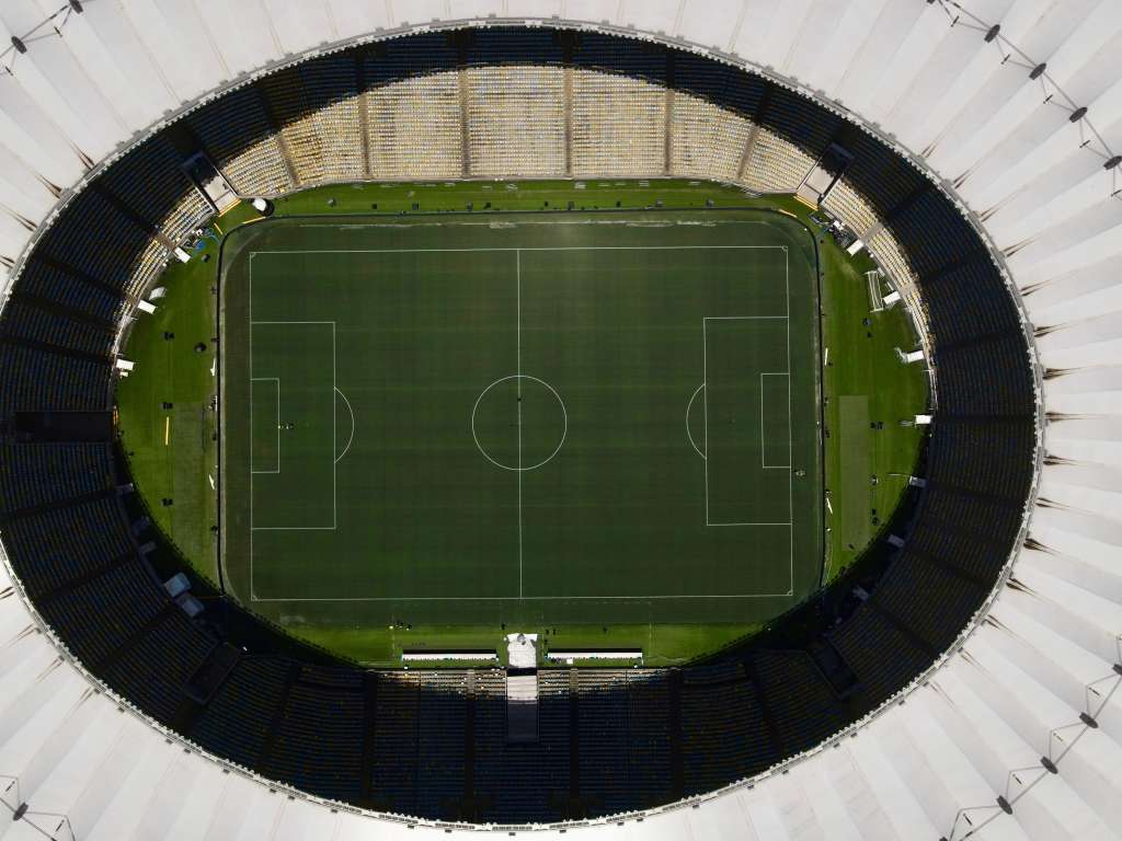 AME3772. RÍO DE JANEIRO (BRASIL), 03/11/2023.- Fotografía aérea que muestra al Estadio Maracaná, que acogerá la final de la Copa Libertadores entre Boca Juniors y Fluminense, hoy, en Río de Janeiro (Brasil). Boca Juniors y Fluminense disputarán este sábado la final de la Copa Libertadores en el Estadio Maracaná de Río de Janeiro. EFE/ Antonio Lacerda