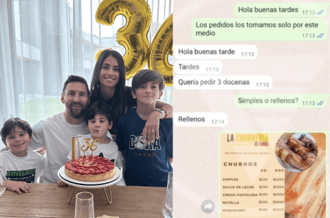 Así fue el emotivo momento en el que un repartidor llegó a la casa de Lionel Messi