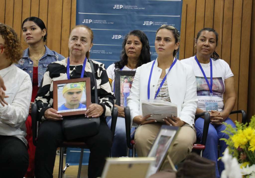 Diligencia en Medellín en la que los responsables de los ‘falsos positivos’ en Dabeiba detallan cómo se configuró el segundo patrón criminal identificado por la JEP.