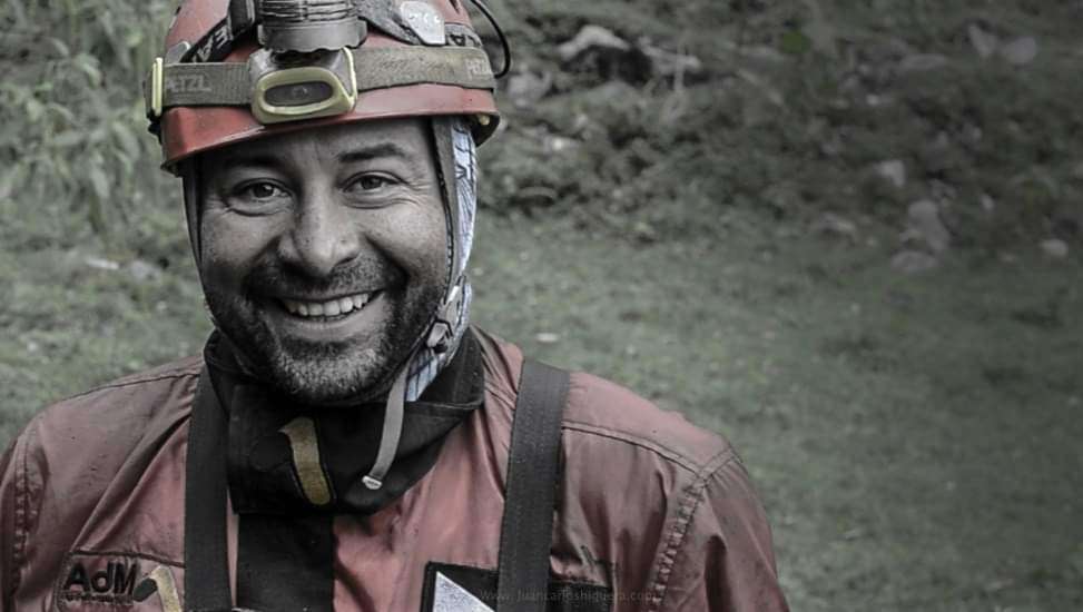 Juan Carlos Higuera, fundador de la Sociedad Colombiana de Espeleología.